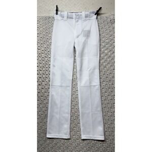 Mizuno Baseball Pants Youth Sz M White Cushioned Polyester Stretch